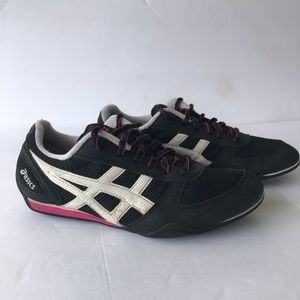 Asics Sakura Diva sneakers black/pink size 7 GUC